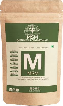 Hollywood Secrets Methylsulfonylmethane MSM Supplement Powder