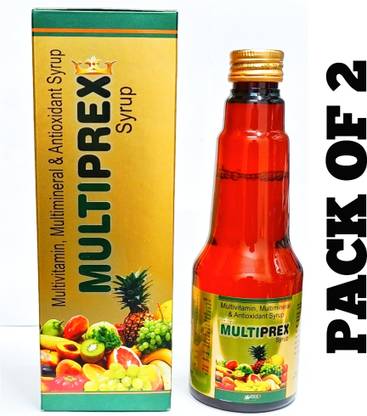 Multiprex New Multivitamin multimineral antioxidant syrup pack of 2