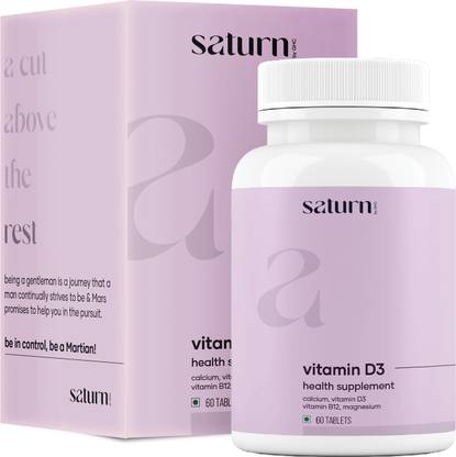 saturn by ghc Vitamin D3 Capsules for Weight Management and Strength