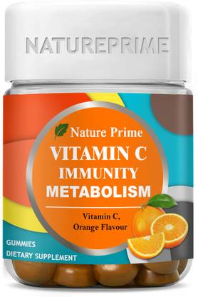 Nature Prime Vitamin C Gummies For Men & Women With Zinc & Vitamin B12 For Immunity & Skin