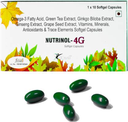 Knoll Nutrinol 4G For Healthy Heart Body Energy Booster & Brain Sharpener
