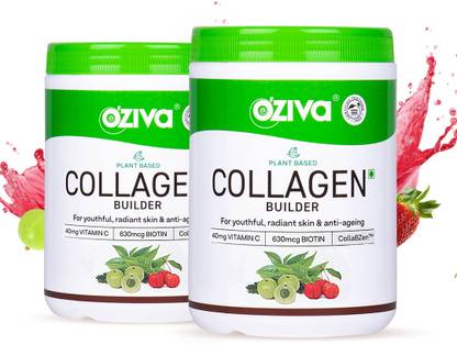 OZiva Vegan Collagen (Tangy Amla) with Biotin & Vit C for Brighter & Youthful Skin