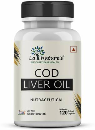La Natures COD Liver Oil for Brain, Eye & Heart Health| Boost Immunity