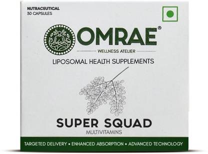 OMRAE WELLNESS ATELIER Super Squad Multivitamins Liposomal Capsules for Energy & Immunity Support