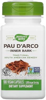 Nature's Way Nature's Way, Pau d'Arco Inner Bark, 545 mg, 100 Veg Capsules