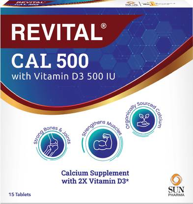 Revital CAL 500 with Vitamin D3 500 IU Tablets