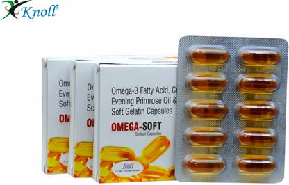 Knoll Omega-soft Fatty Acid, DHA,EPA cod liver, Evening Primrose & Vitamin E