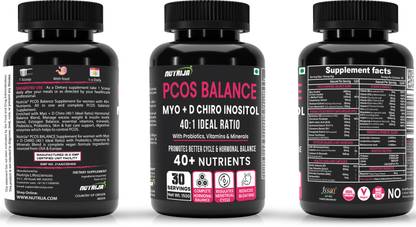 NutriJa PCOS Balance Supplement 40+ Ingredients Fortified with PCOS Vitamins & Minerals