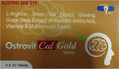 AUSTRO SHE SYP. Ostrovit Multivitamin Green Tea, Niacinamide, Biotin General Health, Skin Hair