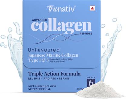 TruNativ Japanese Marine Collagen Powder for Men & Women Supports Skin Glow, Hair & Nails