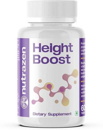 Nutrazen Height Boost Supplement for Bone Growth Balanced Growth Tablets for Kids
