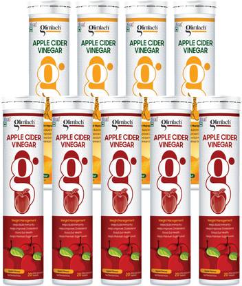 GLIMLACH Apple Cider Vinegar Mango Effervescent Tablet B6 for weight loss 3 Month Pack
