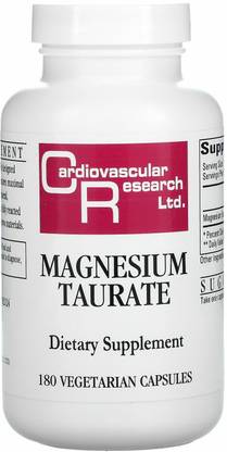 Cardiovascular Research Magnesium Taurate, 180 Vegetarian Capsules