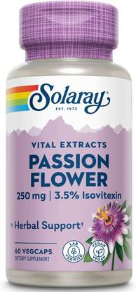 Solaray Passion Flower Extract Supplement, 250 mg