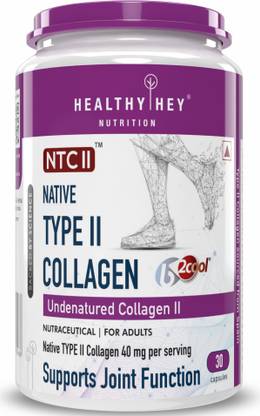 HealthyHey Nutrition NTC II Type 2 Collagen, Supports Cartilage and Joints, 40 mg, 30 Caps