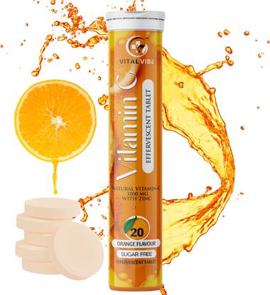 VITAL VIBE Vitamin C 1000mg For Immunity Boost tablet