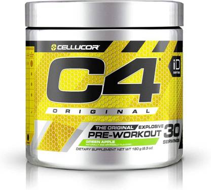 Cellucor C4 ORIGINAL EXPLOSIVE PRE WORKOUT | GREEN APPLE FLAVOUR | 30 SERVINGS