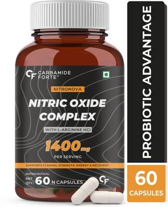 CARBAMIDE FORTE Nitric Oxide Pre Workout Supplement with L-Arginine HCL, Beet Root & Caffeine