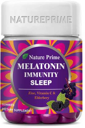 Nature Prime Melatonin 10mg Gummies - with TAGARA & L Tryptophan Sleep Aid Supplement