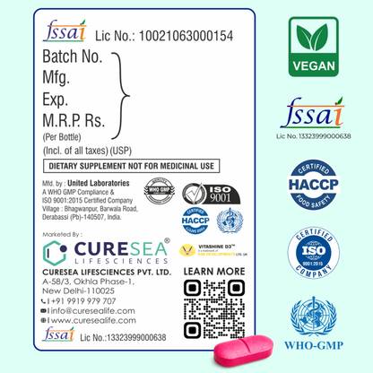 CURESEA LIFESCIENCES Vegan Vitamin B Complex + Daily Multivitamin with Lycopene & Ginseng Combo