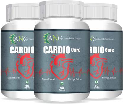 ANC Cardio Care with Arjuna Extract & Moringa Extract for Heart Health Pack of 3