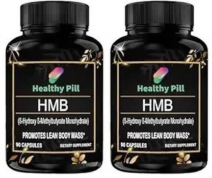 Healthy Pill HMB & Vitamin D3 Supplement-Strength,Performance and Recovery Support Pack of 2