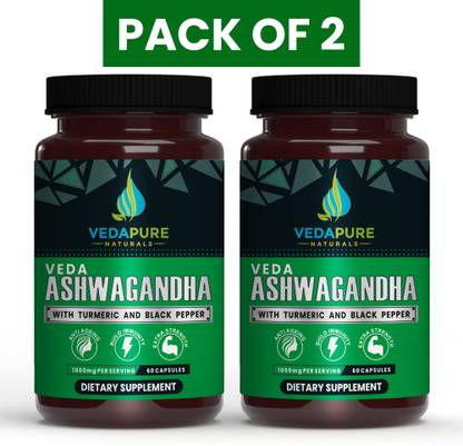 vedapure naturals Raw Ashwagandha (Withania Somnifera)-Anxiety & Stress Relief, Energy & Endurance