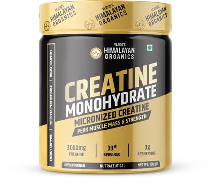 Vlado's Himalayan Organics Micronised Creatine Monohydrate Enhanced Absorption 100% Natural