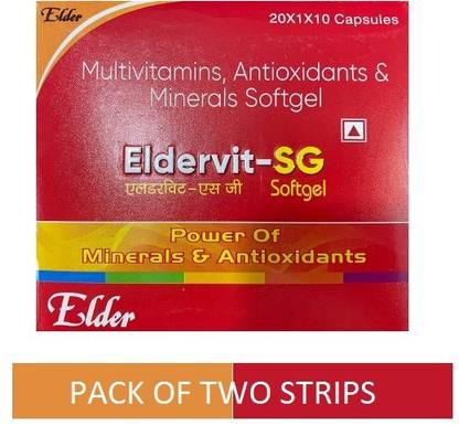 ELDERVIT SG CAPSULE ANTEX PHARMA MULTIVITAMIN AND MULTIMINERAL (2*10CAPS)