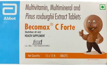 Abbot BECOMAX C FORTE MULTIVITAMINS AND MINERALS TABLETS (6*15TABLETS)