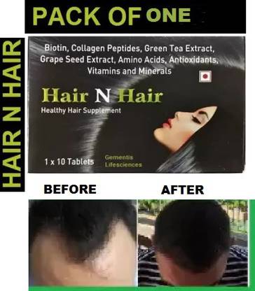 gementis HAIR N HAIR TABLET FOR REGROWTH OF HAIRS FROM ROOT AGAIN (10TABLETS)