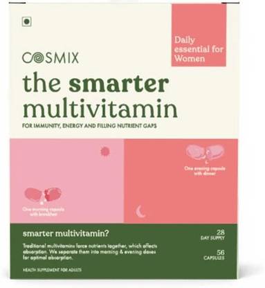 COSMIX The Smarter Multivitamin Tablet for Women | AM-PM Formula for Better Absorption
