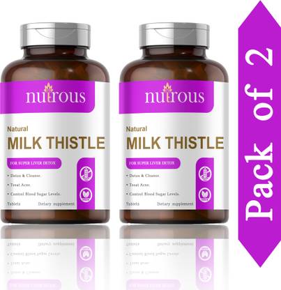 Nutrous Milk thistle for liver support and liver detox Tablets (G212)