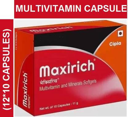 Maxirich MULTIVITAMINS AND MINERALS CAPSULE 12 STRIPS (120CAPSULES)