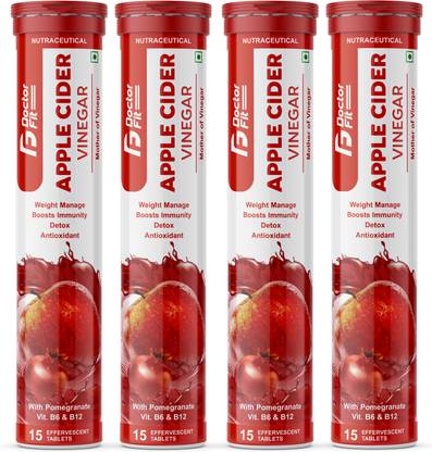 DOCTORFIT Apple Cider Vinegar Effervescent Tablet with mother,Vit B6 & B12 for weight loss