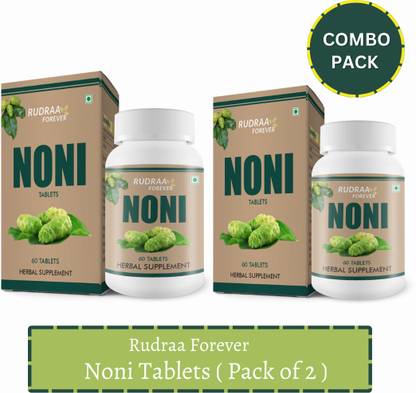 RUDRAA FOREVER Noni Tablet for Revitalizes Cells & General Wellness 120 tab