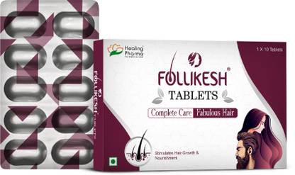 Follikesh Biotin Tablet For Hair Loss Control & Growth For Women & Men