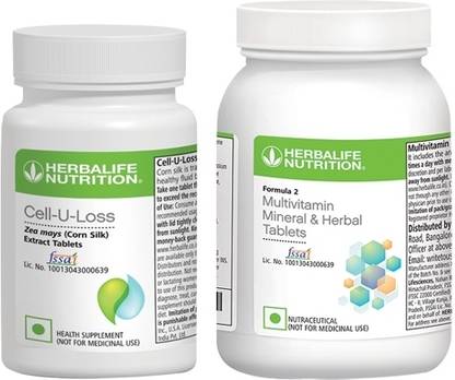Herbalife Nutrition MULTIVITAMIN $ MINERAL TABLET AND CELL - U LOSS TABLET COMBO PACK