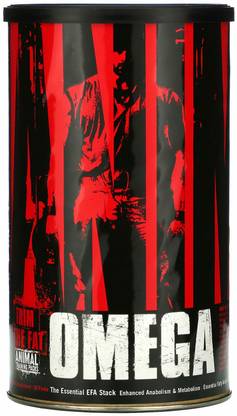 Universal Nutrition Animal Omega, The Essential EFA Stack, 30 Packs