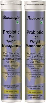 NUTROCOPIA Pre & Pro Biotic Electrolytes Tablet for Burn Fat (15 Tablets) Pack of 2