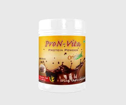 PRON VITA Chocolate flavor Protein Powder, 200gm Whey Protein