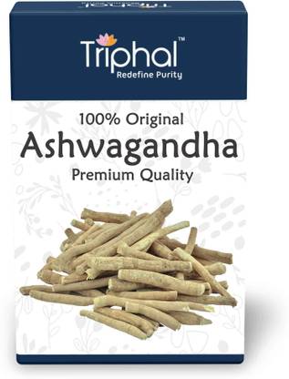 Triphal Ashwagandha Roots - Whole (Sabut) - For Stress Relief & Immunity - Chemical Free