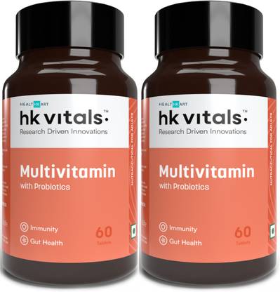 HEALTHKART HK Vitals Multivitamin with Probiotics, With Vitamin C, B, D, Zinc
