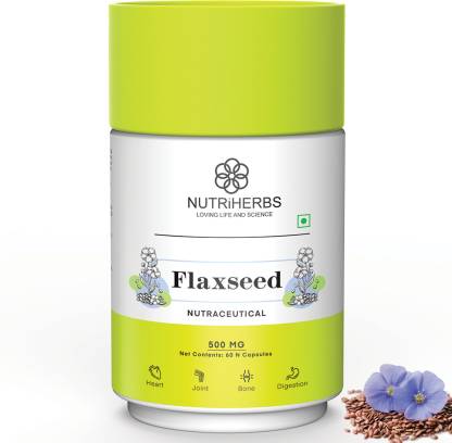 Nutriherbs Flaxseed Helps Weight Management,Joint,Skin & Digestive Health