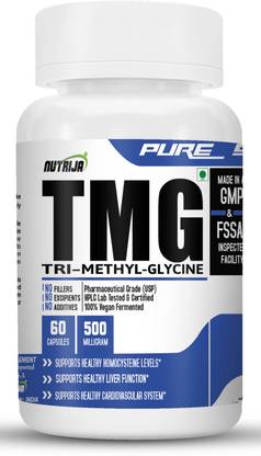 NutriJa TRIMETHYLGLYCINE (TMG) 500MG - 120 Capsules