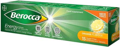 Berocca Performance - 15 Count Effervescent Tablets Orange Flavour (UK)