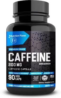 Nutrition Planet Caffeine (Unflavored - 90 Capsules, 90 Servings)