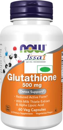 Now Foods Glutathione 500 mg Veg Capsules
