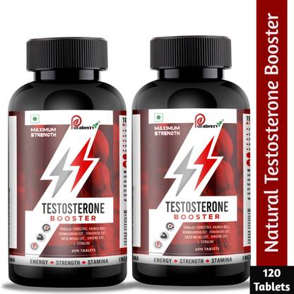 Puraberry Natural Testosterone Booster Supplement for Energy, Stamina & Muscle Growth