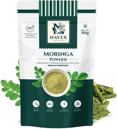 Navex Pure Moringa Powder | Ground Moringa Leaf for Cooking, Smoothies & Beverages